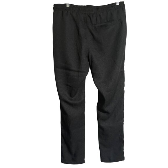 Malibu Beach Club Black Drawstring Pants Womens Medium Sheer Swim Cover Up - Picture 2 of 9